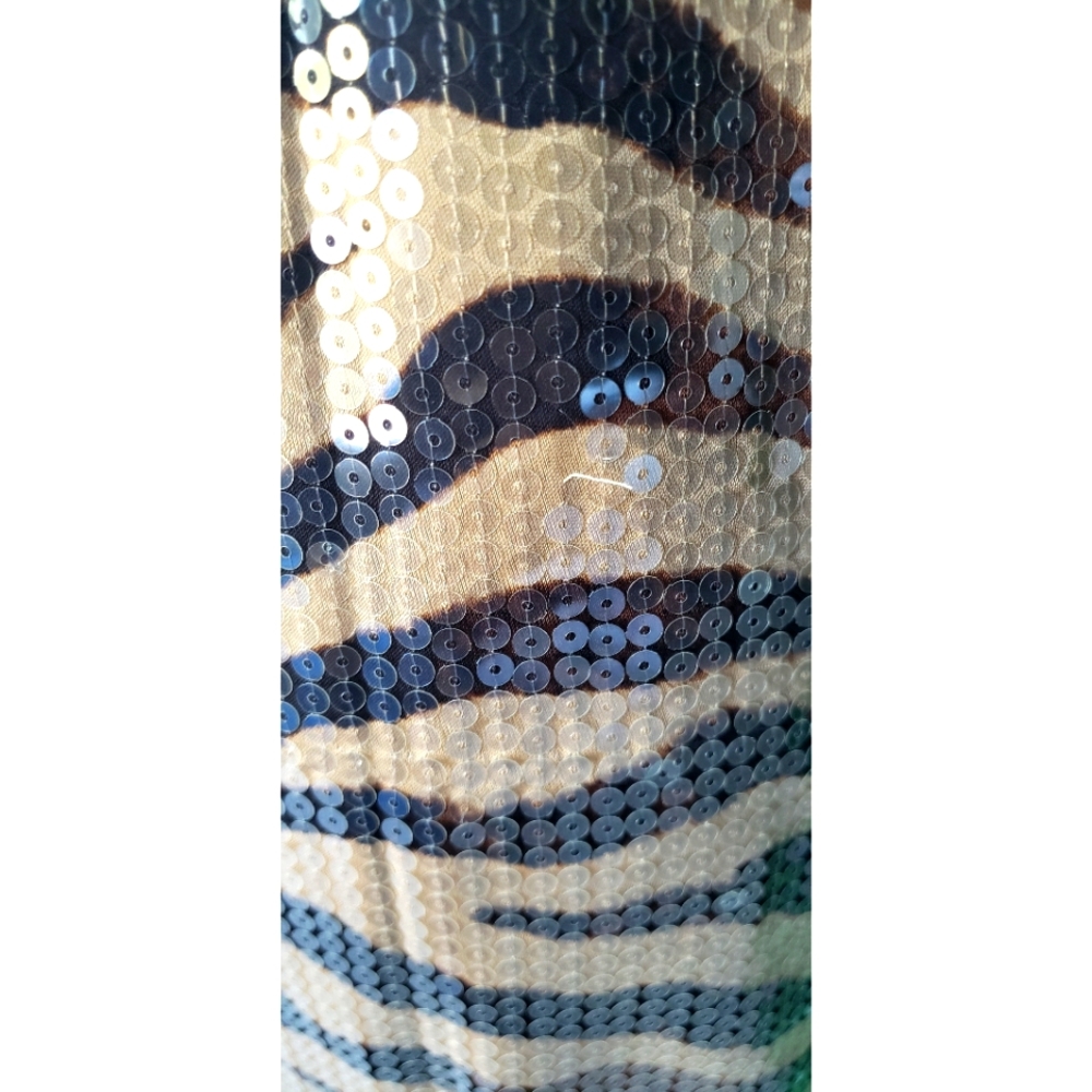 42. J.Crew Gwyneth sequin slip dress in zebra stripe - Picture 9 of 9